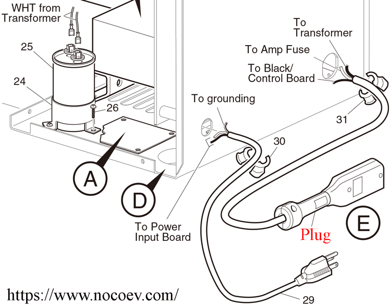 E-Z-GO Powerwise Charging Plug Connector